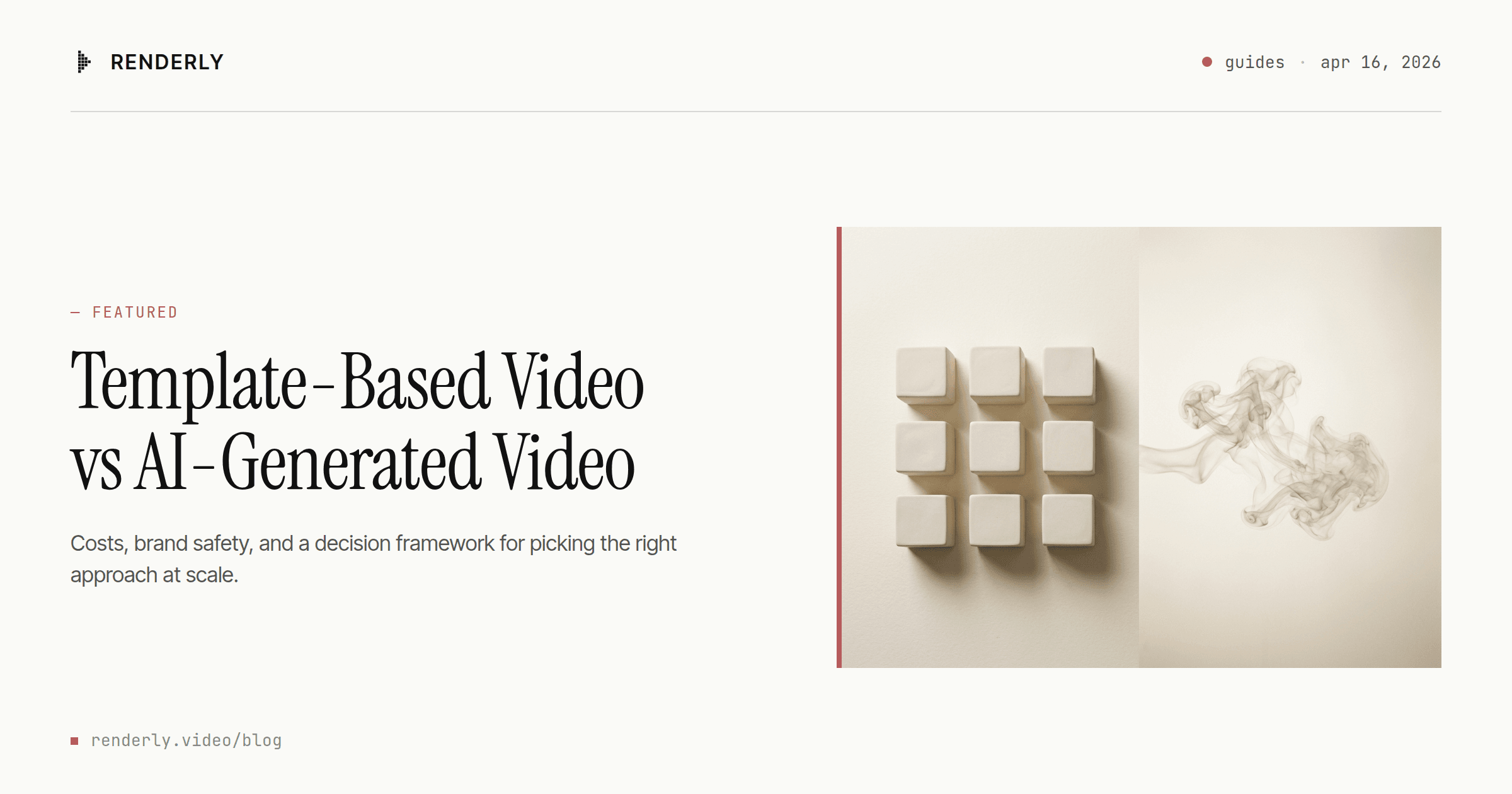 Template-Based Video vs AI-Generated Video: Which Should You Choose?