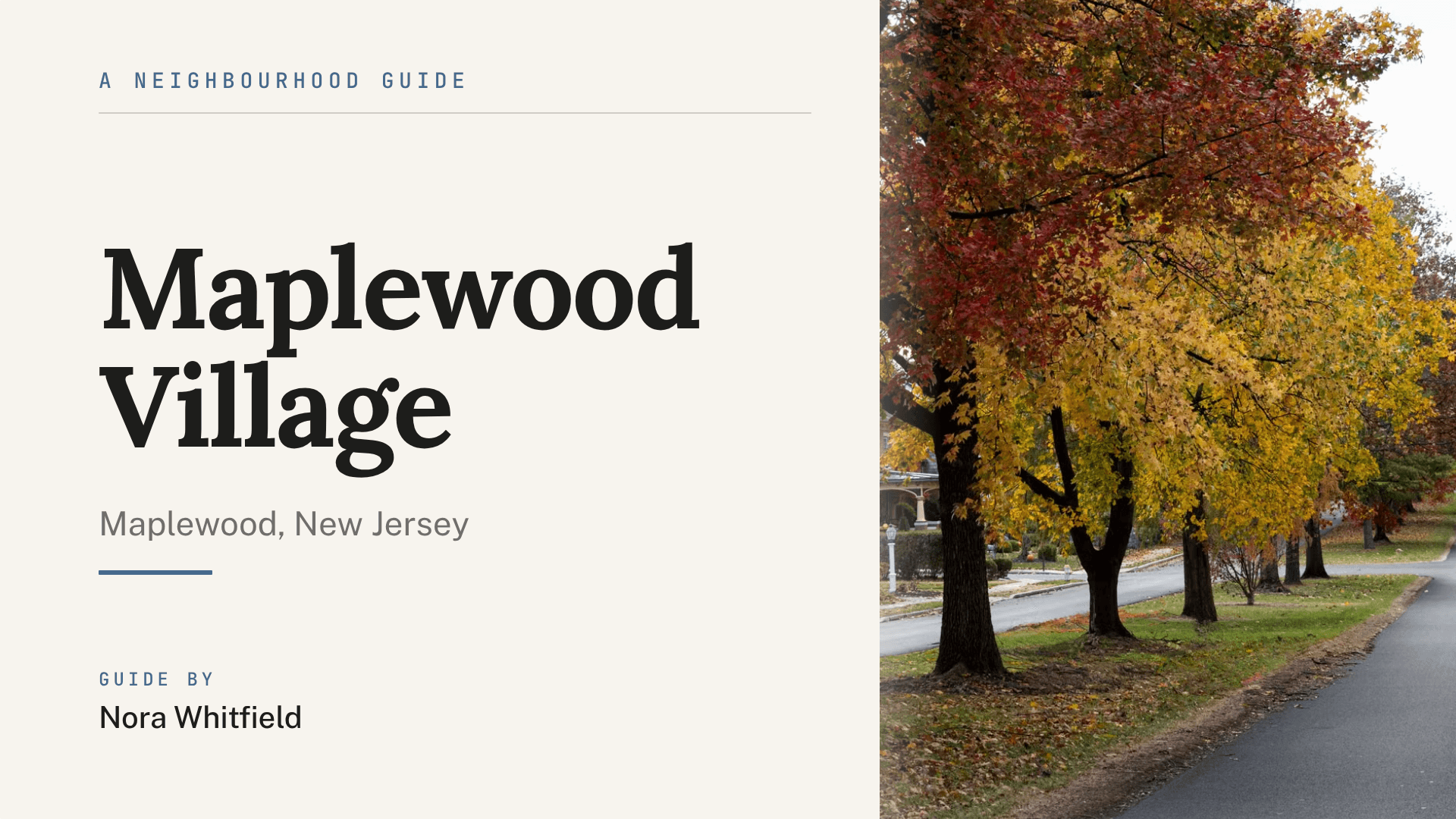Neighborhood Guide template preview
