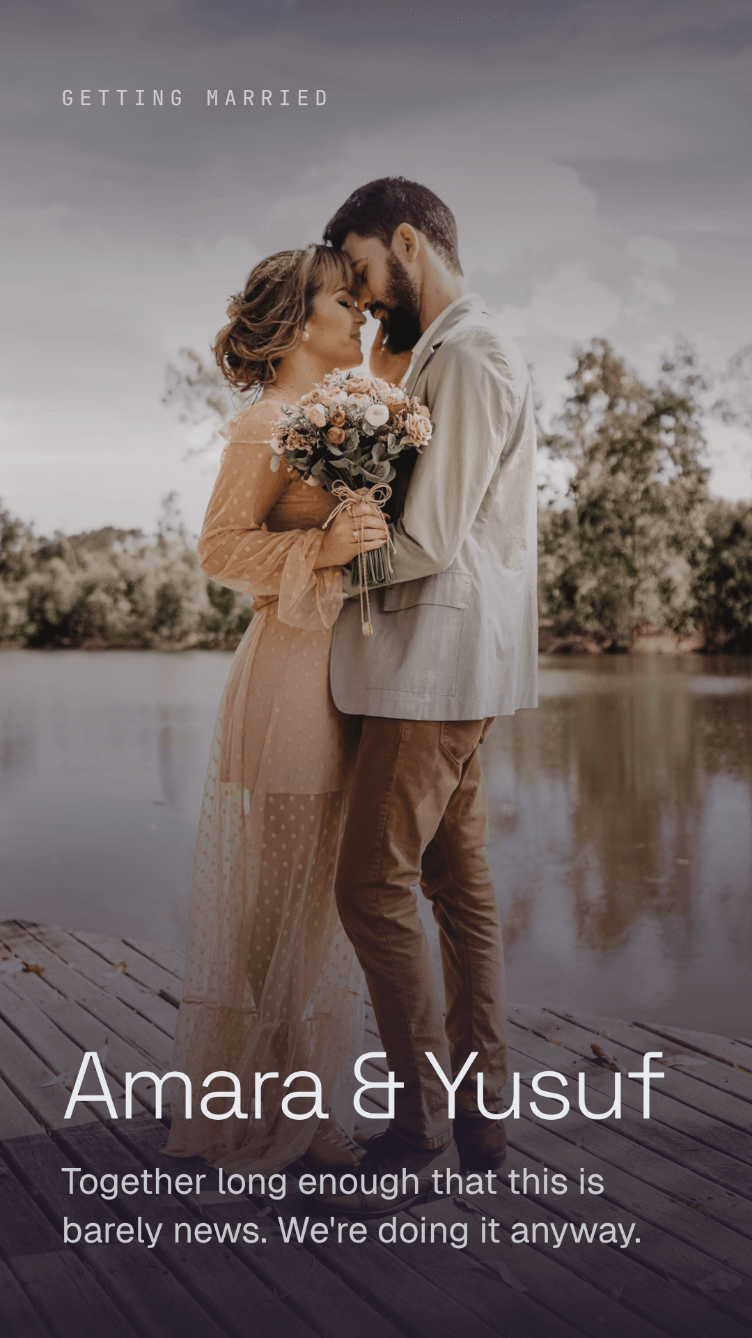Wedding Invitation — The Long Version template preview