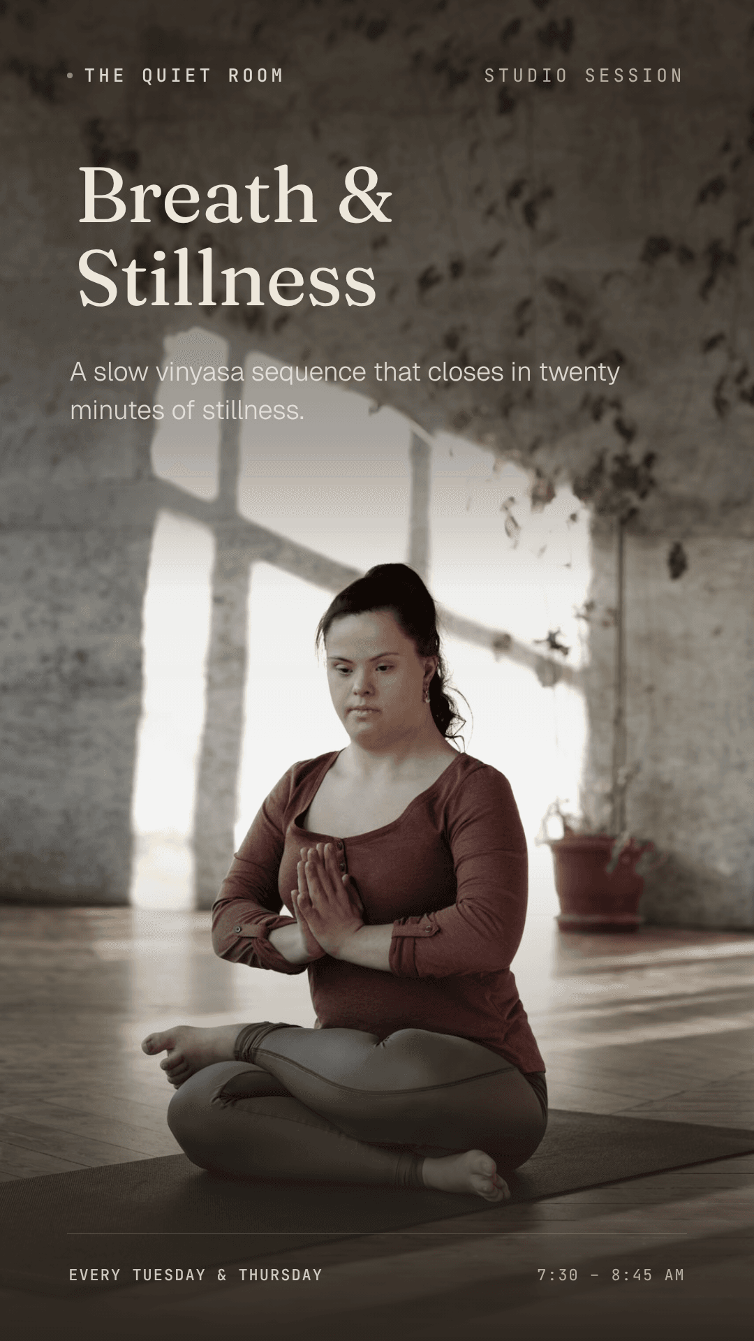 Yoga & Meditation Studio Session template preview