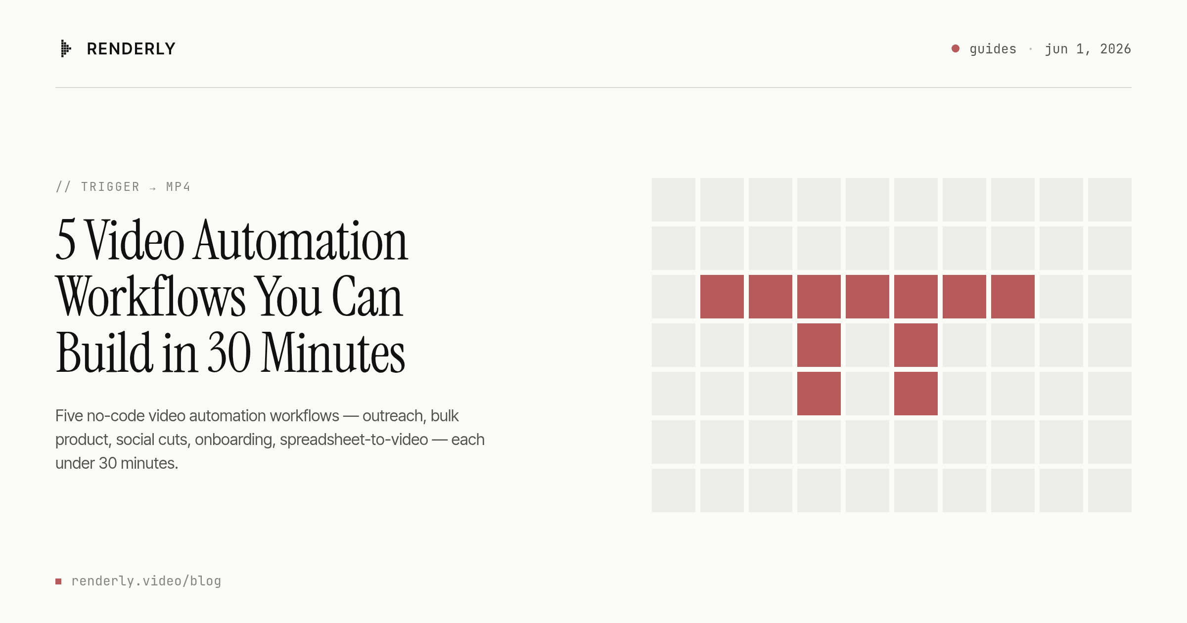 5 Video Automation Workflows You Can Build in 30 Minutes