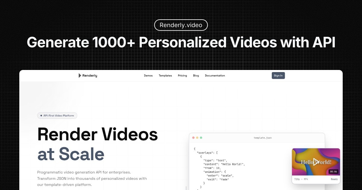 How to Generate 1000+ Personalized Videos with API Automation in 2025