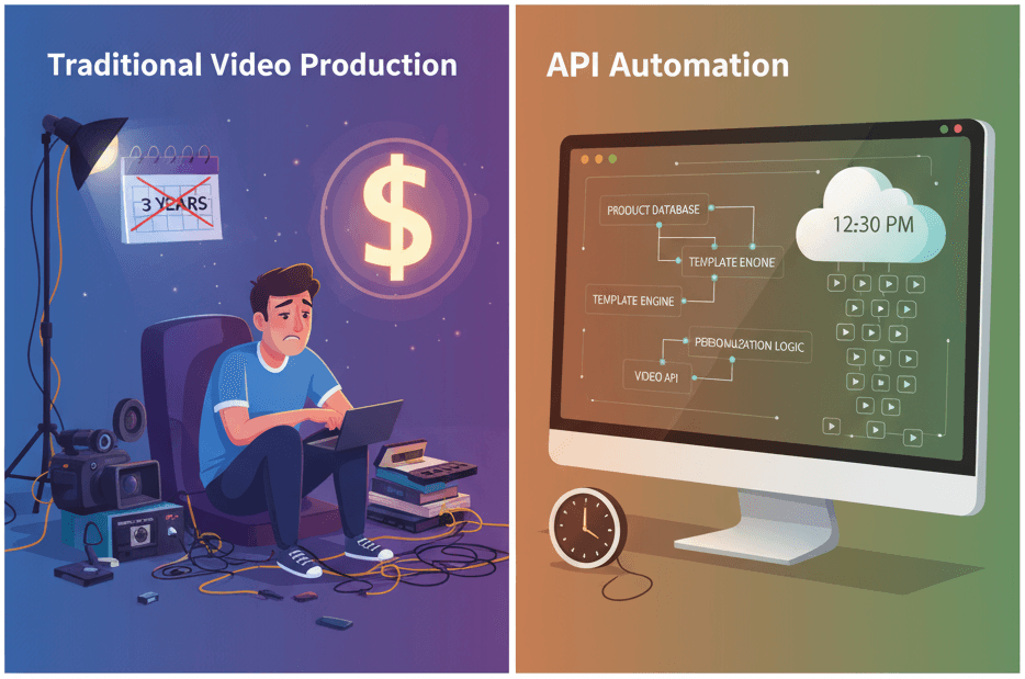 How to Generate 1000+ Personalized Videos with API Automation in 2025