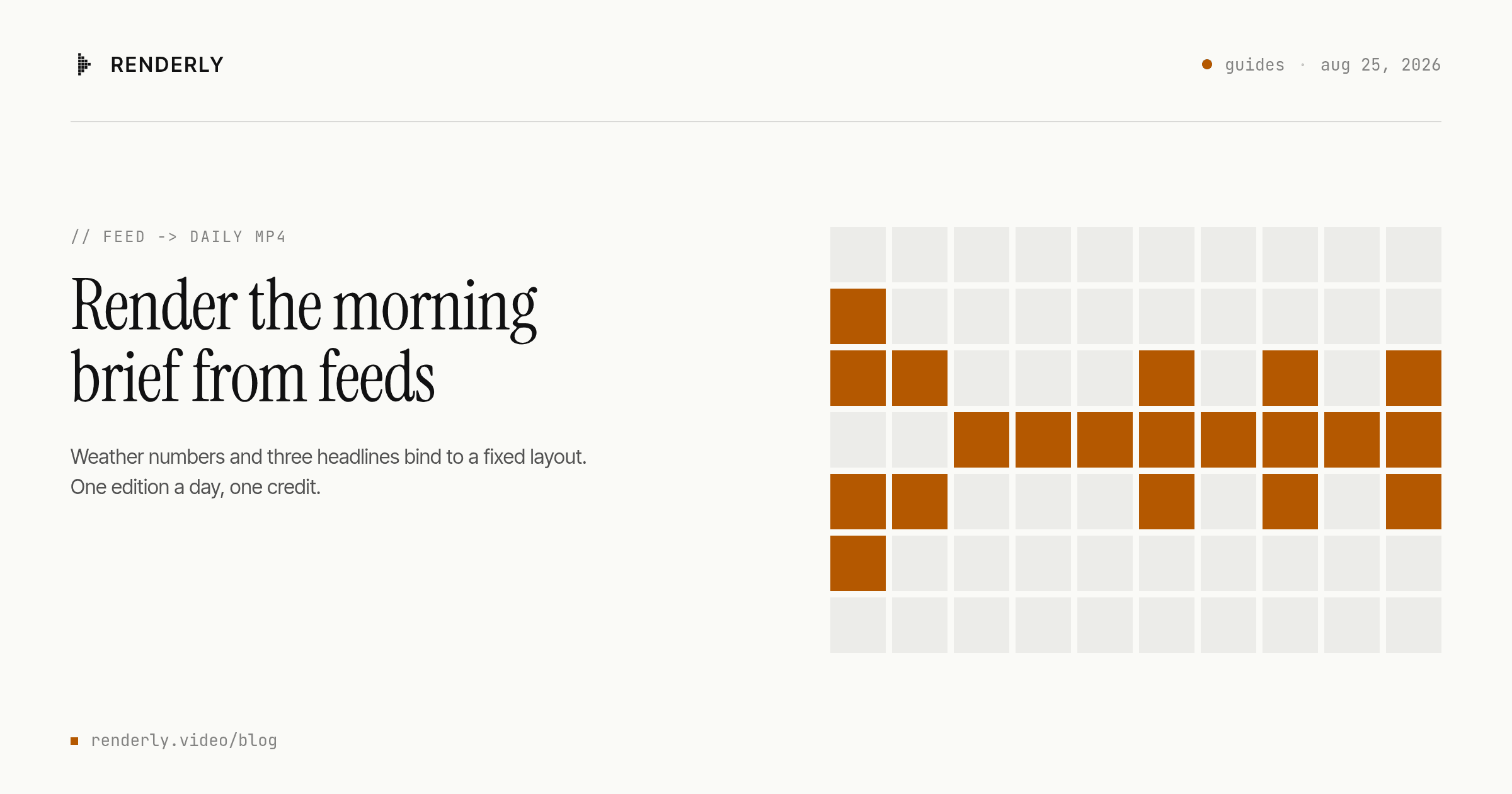 Automated News Video Generation: One Edition Every Morning