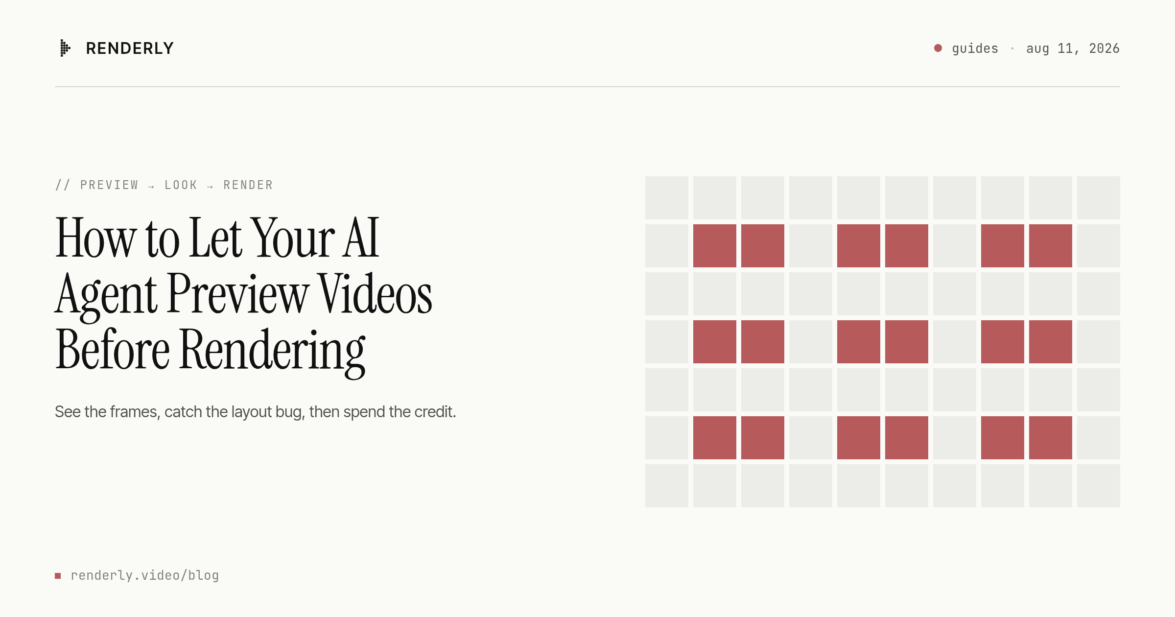How to Let Your AI Agent Preview Videos Before Rendering (Free, No Credits)