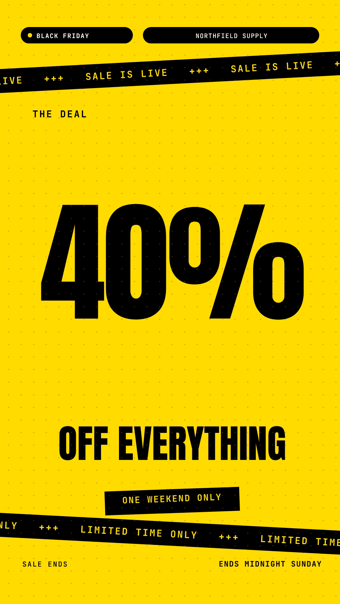Black Friday / Flash Sale Countdown template preview