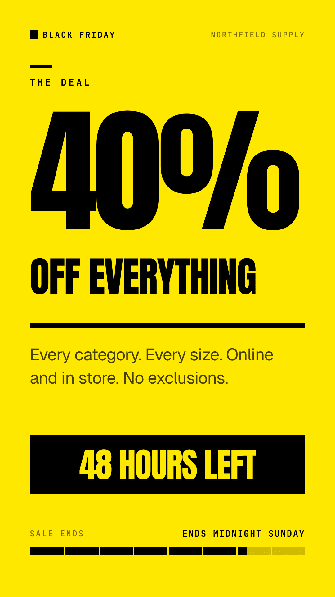Black Friday / Flash Sale Countdown template preview