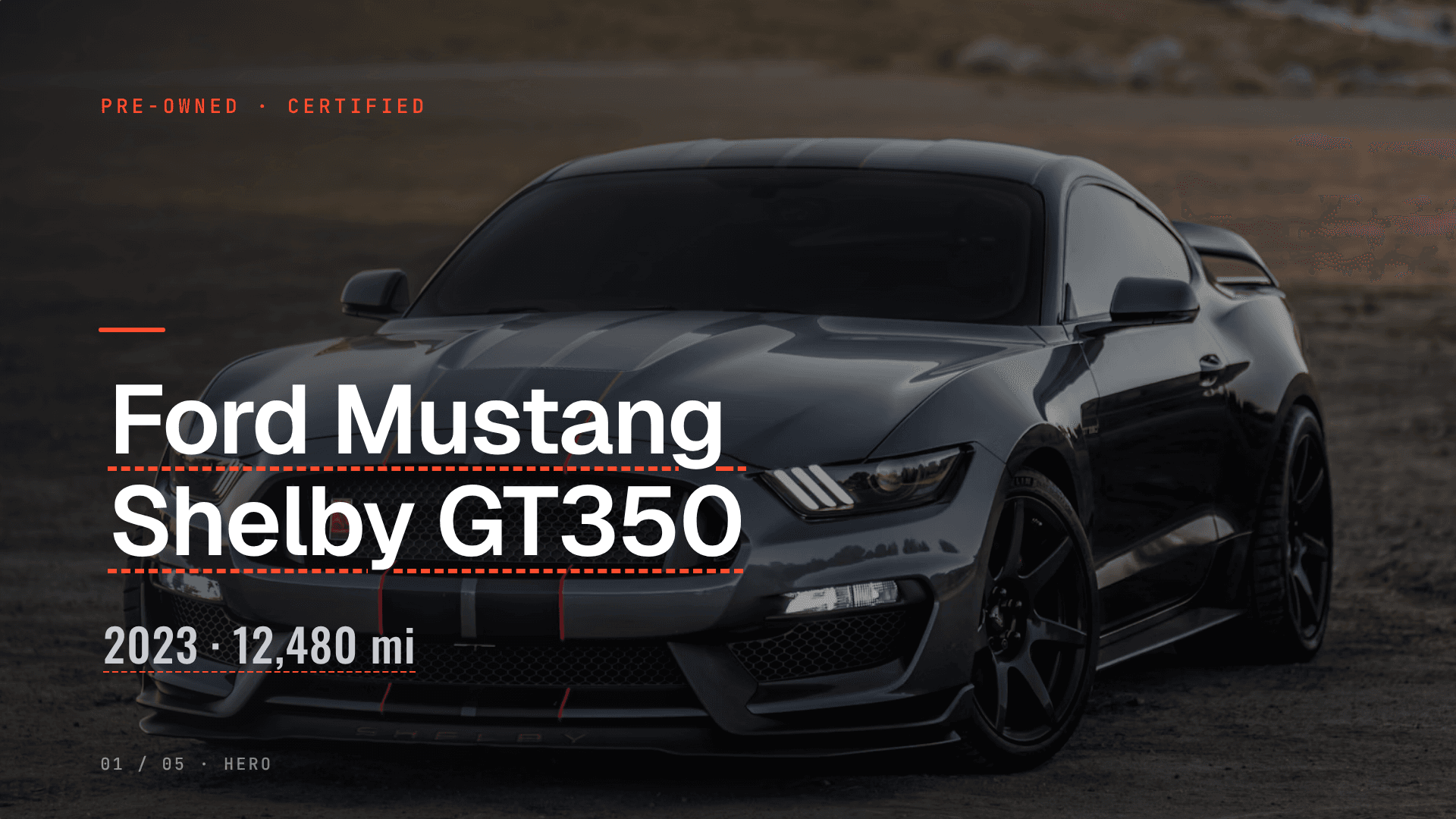 Vehicle Listing Showcase template preview