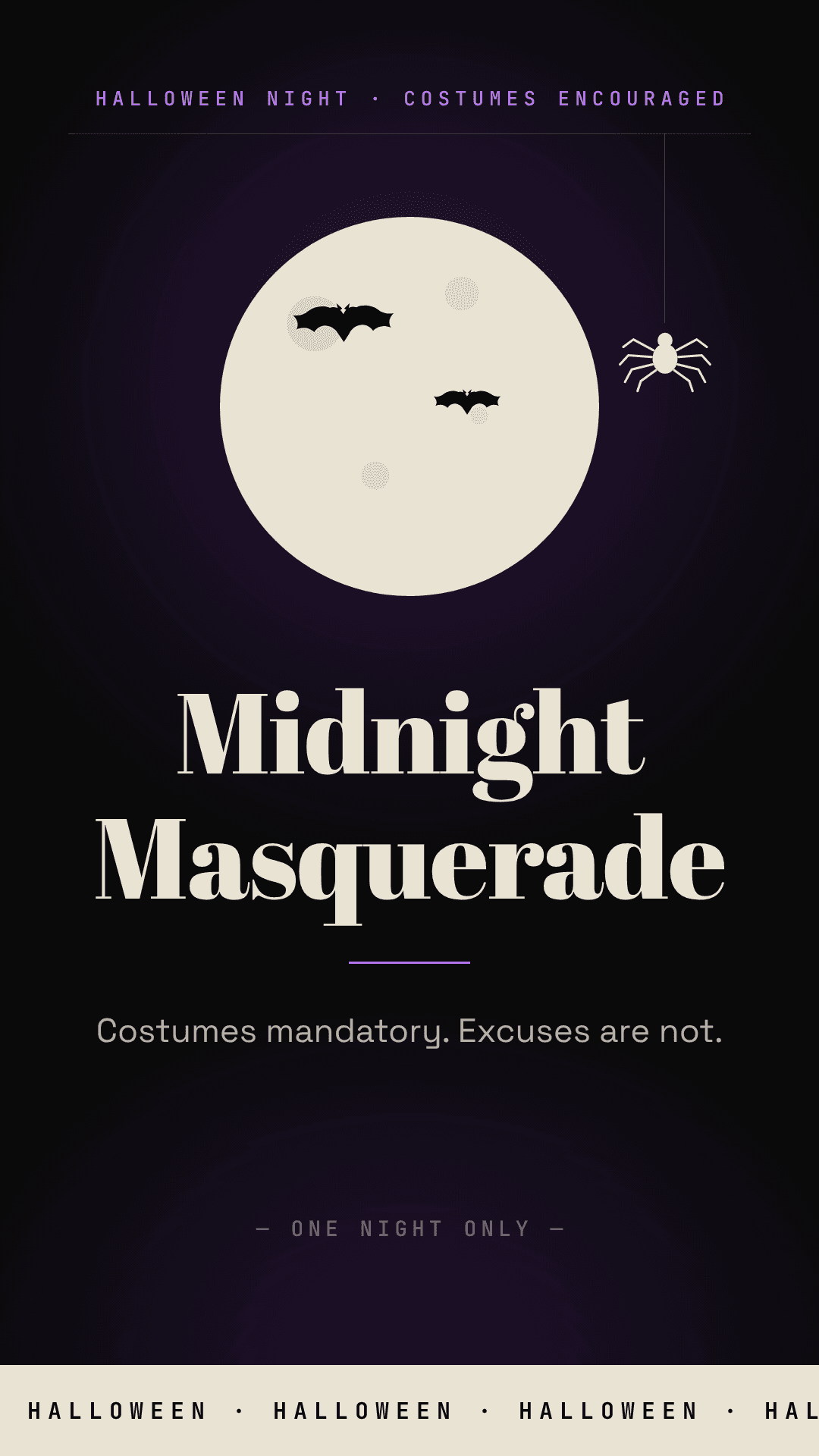 Halloween Event & Offer template preview