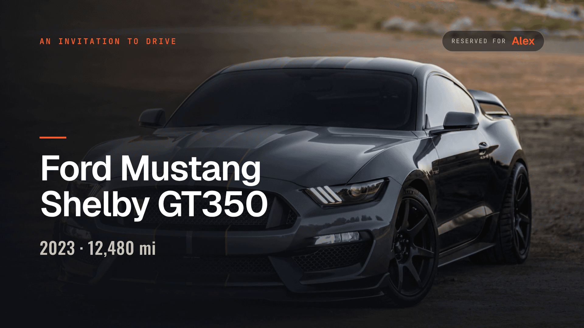 Test Drive Invitation template preview