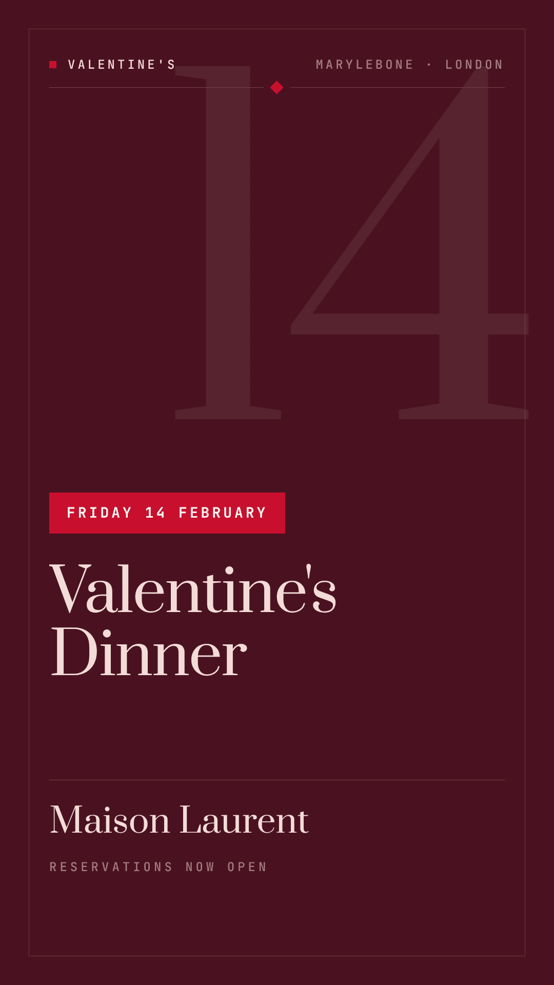 Valentine's Day Offer template preview