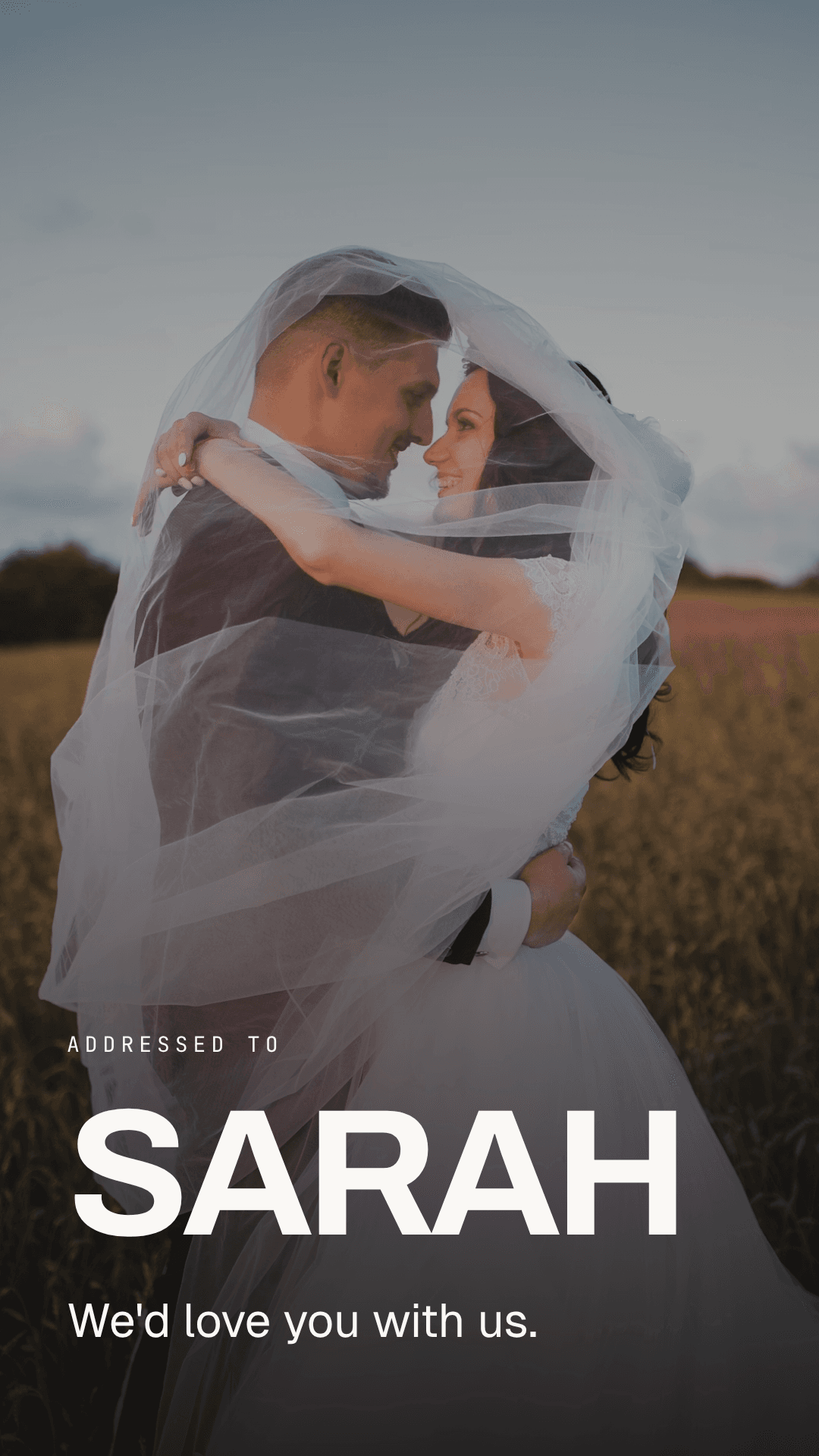 Wedding Invitation - The Album Cut template preview